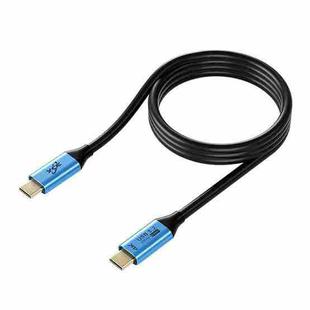 YCE-V292B 100W Type-C to Type-C with E-marker Full Function Data Cable(Blue)