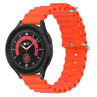 20mm xDfind Ocean Style Silicone Solid Color Watch Band(Orange)