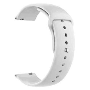 20mm xDfind Pure Color Silicone Watch Band(White)