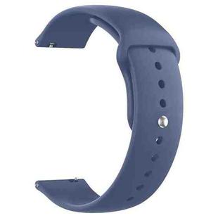 22mm xDfind Pure Color Silicone Watch Band(Navy Blue)