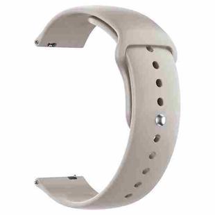 22mm xDfind Pure Color Silicone Watch Band(Grey)