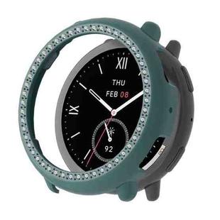 For Amazfit Active 2 Diamond Half Coverage PC Watch Protective Case(Pine Green)