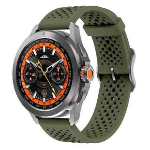 22mm xDfind Silicone Strap(Army Green)