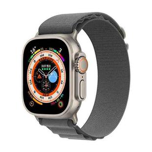 For Apple Watch 42mm / 41mm / 40mm / 38mm xDfind Aline Nylon Loop Watch Band(Light Grey)