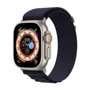 For Apple Watch 42mm / 41mm / 40mm / 38mm xDfind Aline Nylon Loop Watch Band(Midnight Blue)