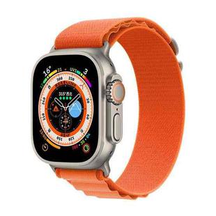 For Apple Watch 42mm / 41mm / 40mm / 38mm xDfind Aline Nylon Loop Watch Band(Orange)