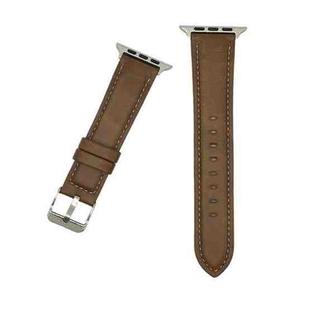 For Apple Watch 46mm / 49mm / 45mm / 44mm xDfind Crazy Horse Texture Leather Watch Band(Brown)