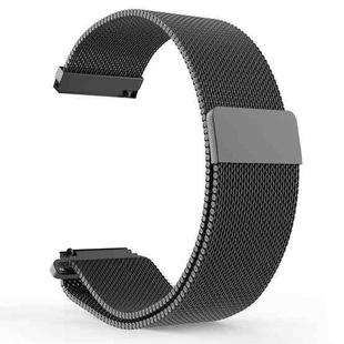 22mm xDfind Milanese Stainless Steel Watch Band(Black)