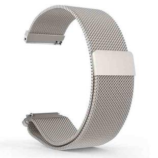 22mm xDfind Milanese Stainless Steel Watch Band(Silver)
