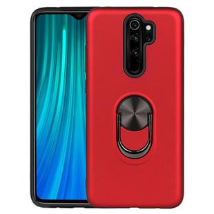 For Xiaomi Redmi 9 360 Degree Rotating Multifunctional Stent PC+TPU Case with Magnetic Invisible Holder(Red)