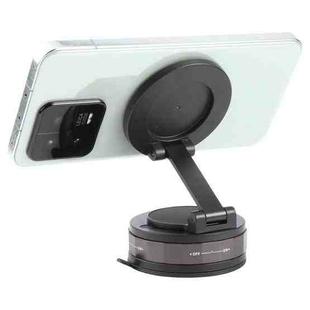 CCT30-2 Suction Cup Magnetic Rotating Phone Holder(Black)
