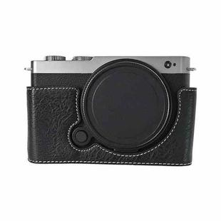 For Panasonic LUMIX S9 Litchi Texture PU Leather Camera Half Case Base(Black)