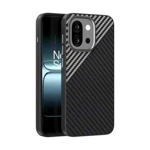 For OnePlus 13T ABEEL C Carbon Fiber Series 6D Micro Relief MagSafe Phone Case(Black Grey)