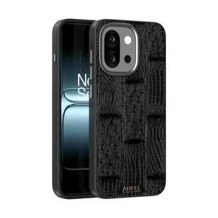 For OnePlus 13T ABEEL Beast Pattern 6D Micro-Embossed MagSafe Genuine Leather Phone Case(Black)