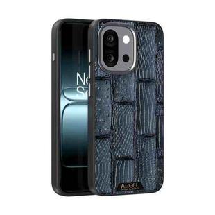 For OnePlus 13T ABEEL Beast Pattern 6D Micro-Embossed MagSafe Genuine Leather Phone Case(Blue)