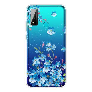 For Huawei P smart 2020 Coloured Drawing Pattern Highly Transparent TPU Protective Case(Star Flower)