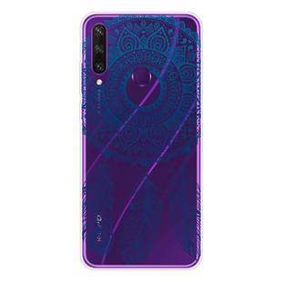 For Huawei Y6p (2020) Coloured Drawing Pattern Highly Transparent TPU Protective Case(Dreamcatcher)