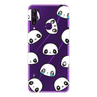 For Huawei Y6p (2020) Coloured Drawing Pattern Highly Transparent TPU Protective Case(Emoji Bear)