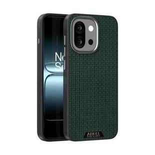 For OnePlus 13T ABEEL Ruyi Pattern 6D Micro Relief MagSafe Leather Phone Case(Green)