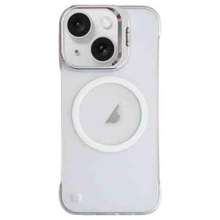 For iPhone 14 / 13 Ultra-thin Transparent MagSafe Magnetic Frameless Lens Holder Phone Case