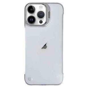 For iPhone 16 Pro Max Ultra-thin Transparent Frameless Lens Holder Phone Case