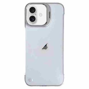 For iPhone 16 Ultra-thin Transparent Frameless Lens Holder Phone Case