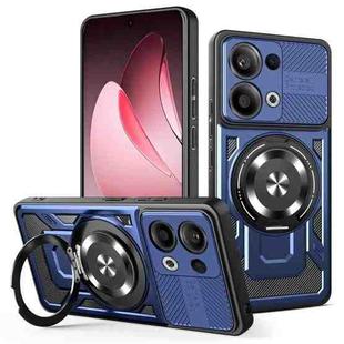 For OPPO Reno13 5G Armor Rotating Holder MagSafe Phone Case(Blue)