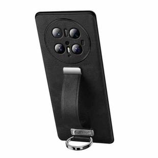 For Huawei Mate 70 Pro / Mate 70 Pro+ SULADA PC Hybrid Leather Texture Skin Feel Precise Hole Phone Case(Black)