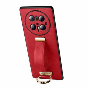 For Huawei Mate 70 Pro / Mate 70 Pro+ SULADA PC Hybrid Leather Texture Skin Feel Precise Hole Phone Case(Red)