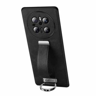 For Huawei Mate 70 SULADA PC Hybrid Leather Texture Skin Feel Precise Hole Phone Case(Black)