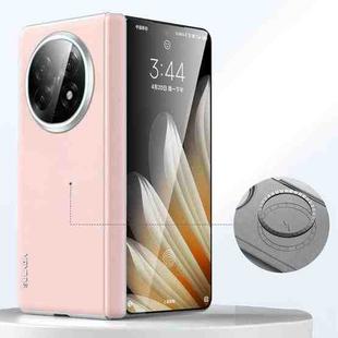 For OPPO Find N5 SULADA Skin Feel Liquid Leather Shockproof Phone Case(Pink)