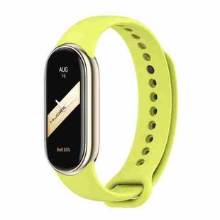 For Xiaomi Smart Band 10 / 9 / 8 xDfind Metal Buckle Solid Color Silicone Watch Band(Grass Green)