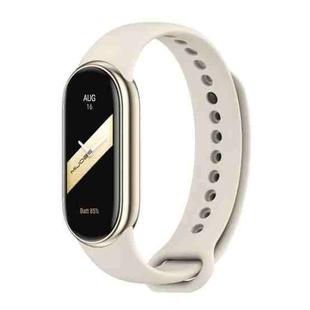 For Xiaomi Smart Band 9 / 9 NFC / 8 / 8 NFC xDfind Metal Buckle Solid Color Silicone Watch Band(Grey)