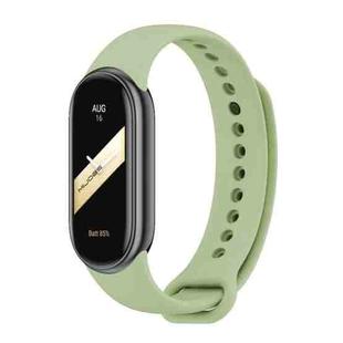 For Xiaomi Smart Band 9 / 9 NFC / 8 / 8 NFC xDfind Metal Buckle Solid Color Silicone Watch Band(Taro Purple)