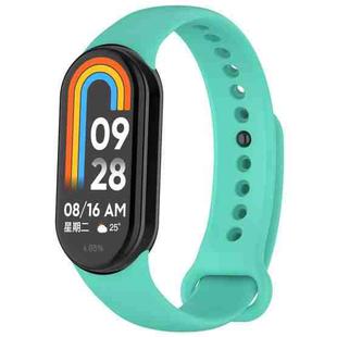 For Xiaomi Smart Band 9 / 9 NFC / 8 / 8 NFC xDfind Metal Buckle Solid Color Silicone Watch Band(Crow Blue)