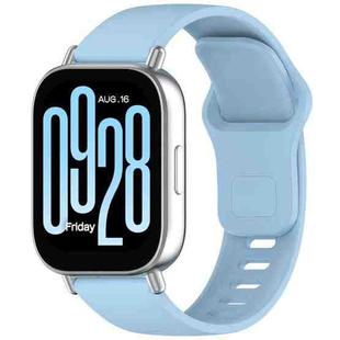 For Redmi Watch 5 Active / Watch 5 Lite xDfind Solid Color Reverse Buckle Silicone Watch Band(Light Blue)