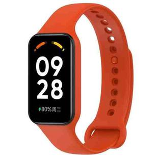 For Redmi Watch 2 xDfind Solid Color Silicone Integrated Watch Band(Orange)