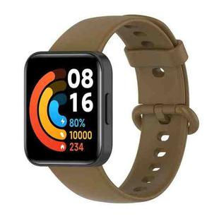 For Redmi Watch 2 xDfind Solid Color Silicone Integrated Watch Band(Green)