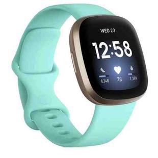 For Fitbit Versa 4 / Versa 3 / Sense2 / Sense xDfind Silicone Watch Band, Size:S(Mint Green)