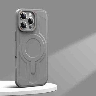 For iPhone 13 Pro Armor MagSafe Magnetic TPU Hybrid PC Phone Case(Shallow Grey)