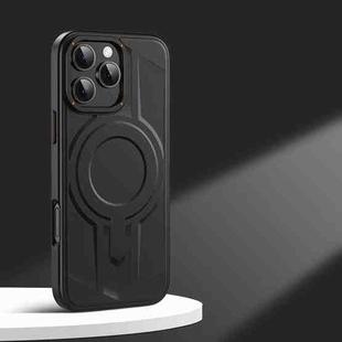 For iPhone 13 Pro Armor MagSafe Magnetic TPU Hybrid PC Phone Case(Sagacity Black)