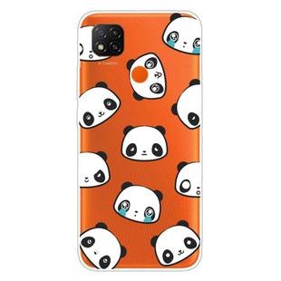 For Xiaomi Redmi 9C Coloured Drawing Pattern Highly Transparent TPU Protective Case(Emoji Bear)