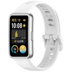 For Huawei Band 10 / 9 / 8 xDfind Nail Button Glossy Silicone Watch Band(White)