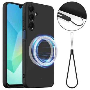 For Samsung Galaxy A15 4G / 5G Shockproof Silicone Magsafe Phone Case(Black)