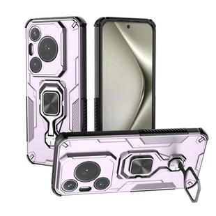 For Huawei Pura 70 Pro Metal Kickstand TPU Hybrid PC Phone Case(Purple)
