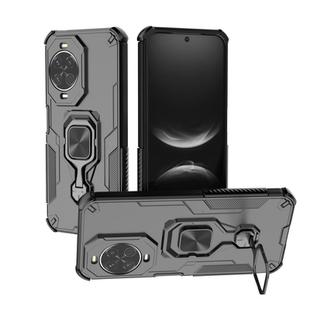 For Huawei nova 14 Metal Kickstand TPU Hybrid PC Phone Case(Black)