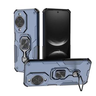 For Huawei nova 14 Metal Kickstand TPU Hybrid PC Phone Case(Blue)