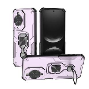 For Huawei nova 14 Metal Kickstand TPU Hybrid PC Phone Case(Purple)