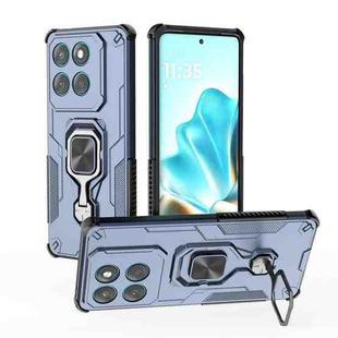 For Motorola Edge 60 Fusion Metal Kickstand TPU Hybrid PC Phone Case(Blue)