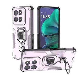 For Motorola Edge 60 Stylus Metal Kickstand TPU Hybrid PC Phone Case(Purple)